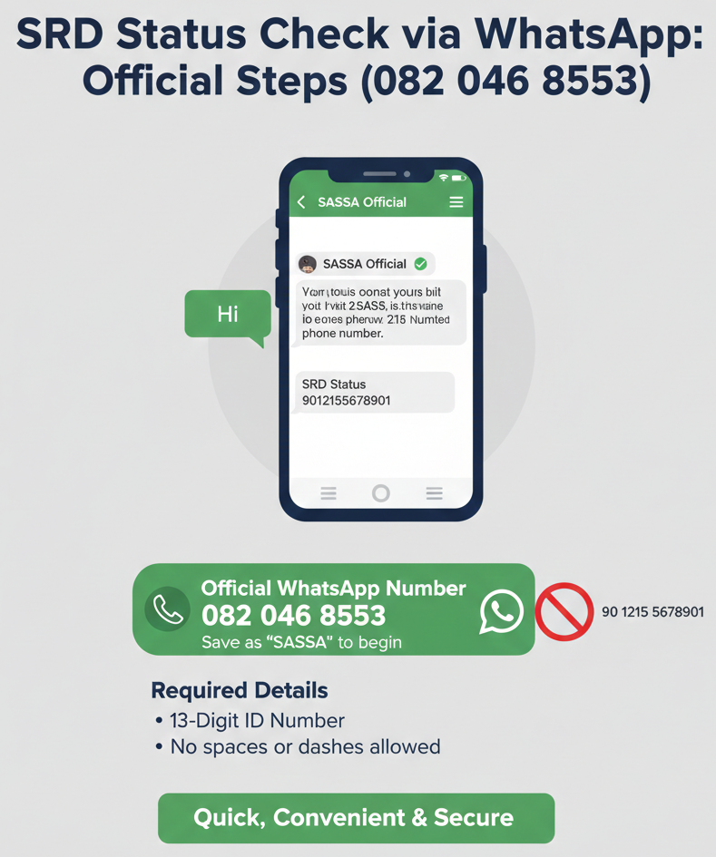 srd status via whatsapp
