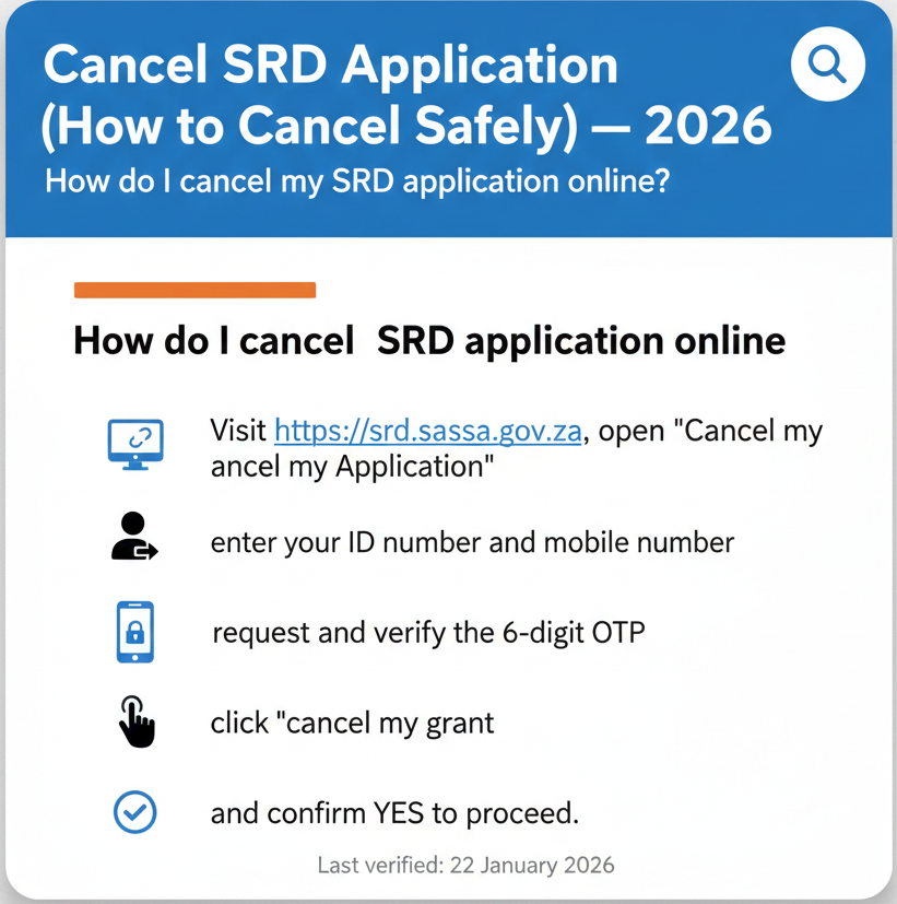 cancel srd sassa application
