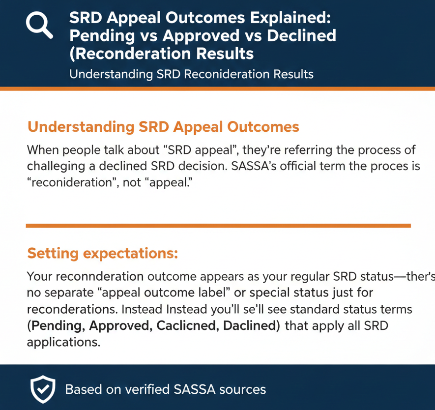 srd appeal outcomes explained