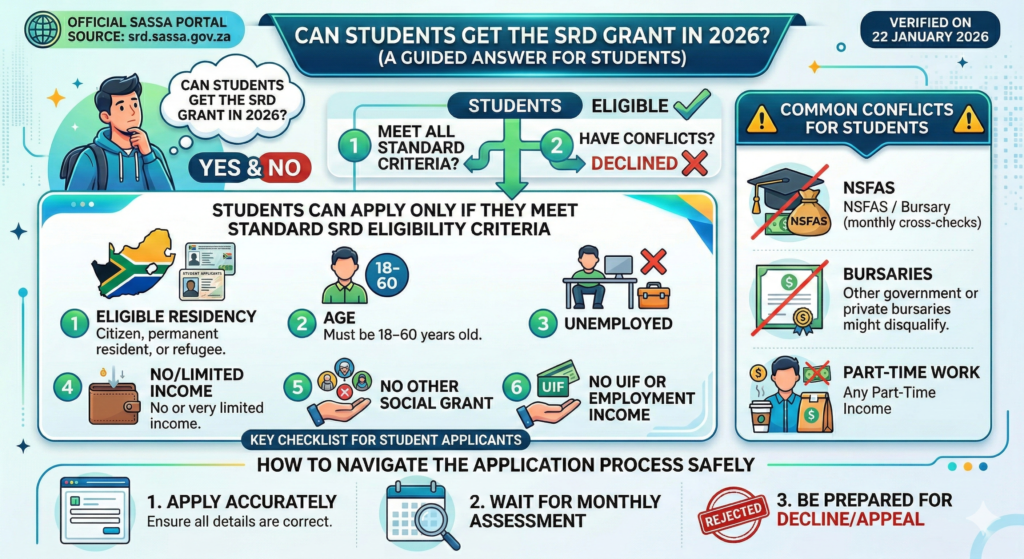 srd sassa for students