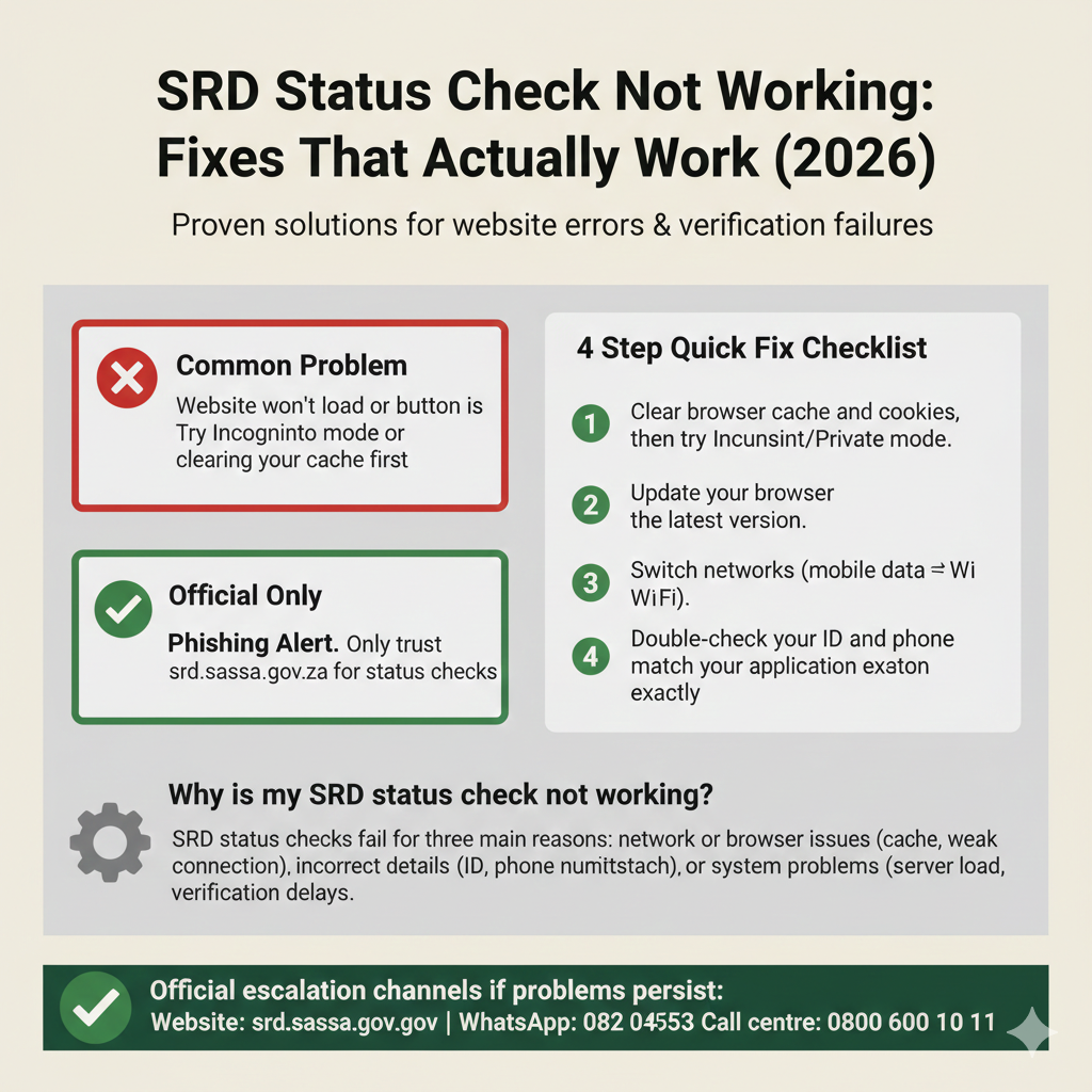 srd status check not working