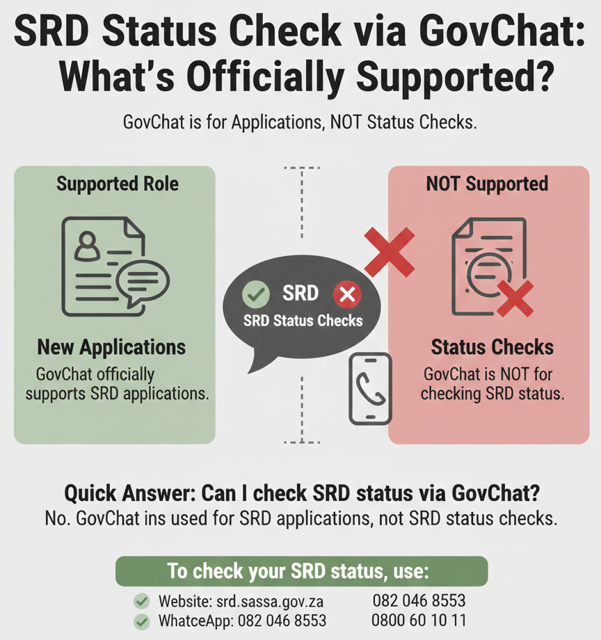 srd status via govchat
