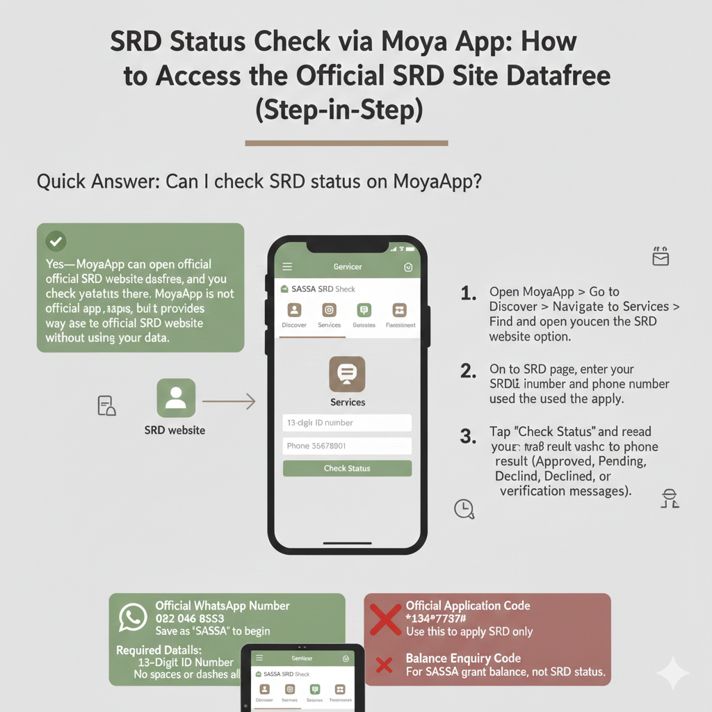 srd status via moya app